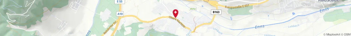 Kartendarstellung des Standorts für Tauern-Apotheke in 5541 Altenmarkt im Pongau